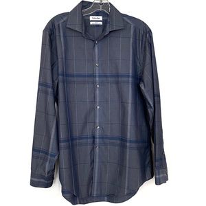 Calvin Klein Dress Shirt L/S B/U Blue Men’s Size L